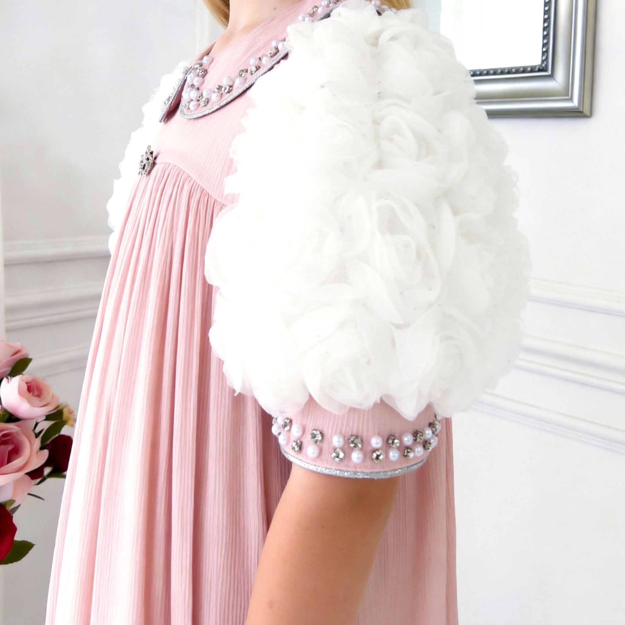 Élina Grace Girls Dress – Pleated Luxury Occasion Dress (RG7742)