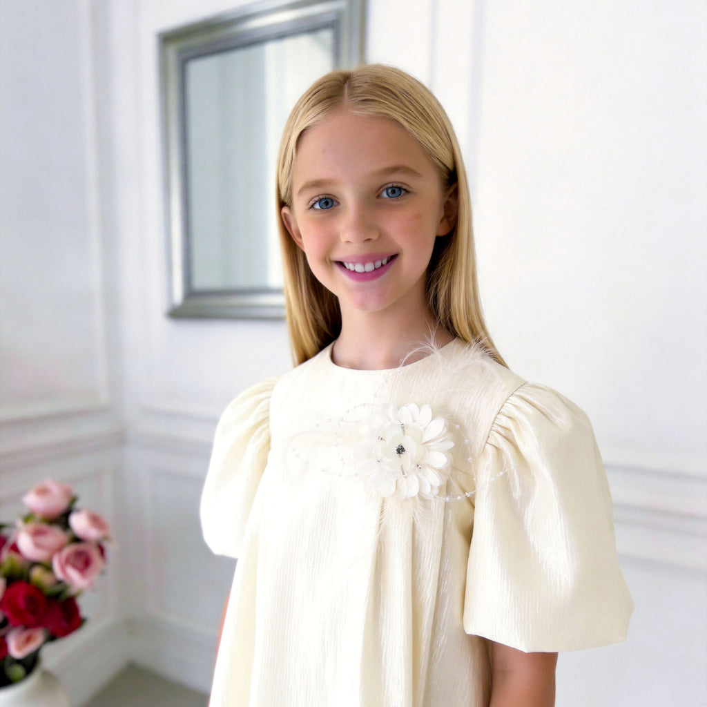Lumière Girls Dress – Soft Structured Elegant Occasion Dress (RG9935)