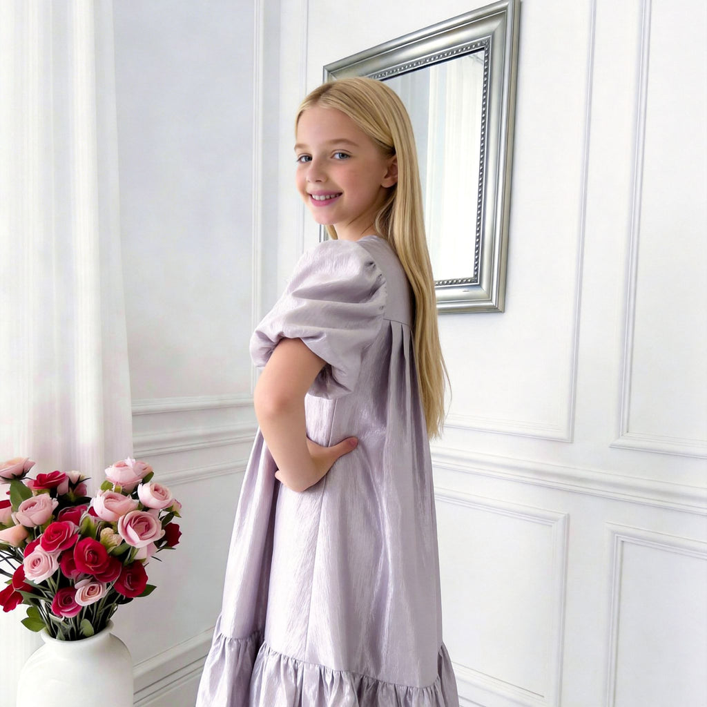 Lumière Girls Dress – Soft Structured Elegant Occasion Dress (RG9935)
