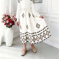 Noor Embroidered Linen-Blend Dress – Elegant Girls Occasion Dress (RG7733A)
